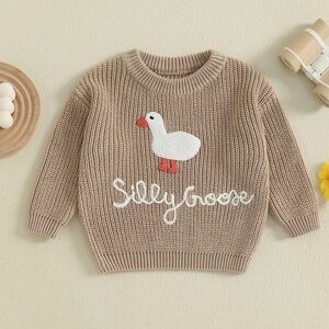 Beige Silly Goose Sweater
